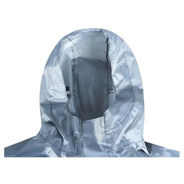 Multifunktionel regnponcho med hætte / camping presenning / dække til vandreture camping Sølv