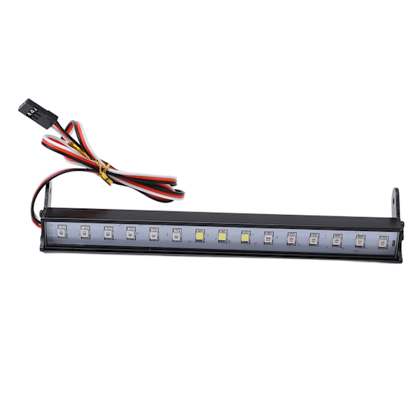 RC Ljusramp 15 LED Lampor 1/10 Simulerings RC Crawler Aluminium Legering LED Universal Takljusramp