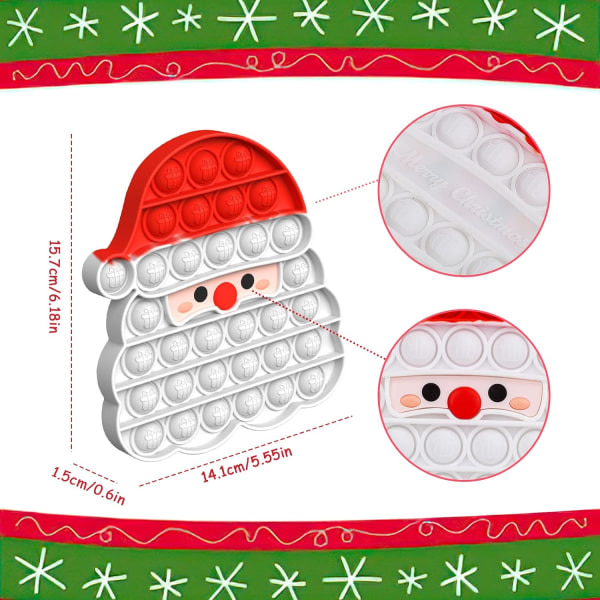 2-pack Set - Jultomte & Pepparkaksgubbe Julafton Box Party Bag Strumpbyxa för Barnpresenter till Pojkar Flickor Baby Jul
