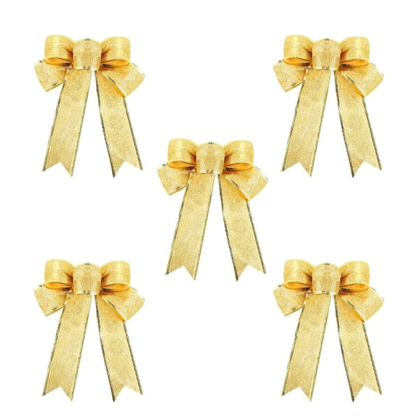 Julkulor Julklappsdekoration guld 5-pack