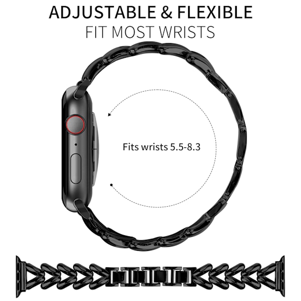 Elegant flätat Apple Watch-armband