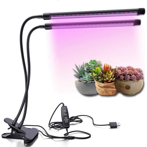 30 LED växtlampor, dubbla växtlampor, USB-gränssnitt