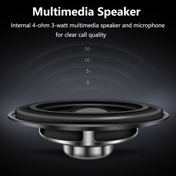 Handsfree Bluetooth 4.2 för mobiltelefon, bilhögtalarsats