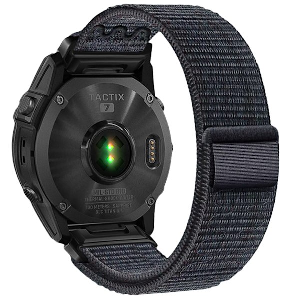 Garmin Fenix 5/6/7X Pro nyloninen tarranauha - 22mm