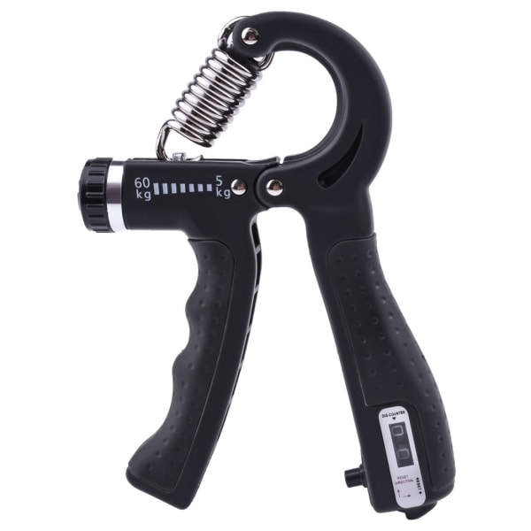 Hand grip trainer with adjustable resistance 5-60 kg Black