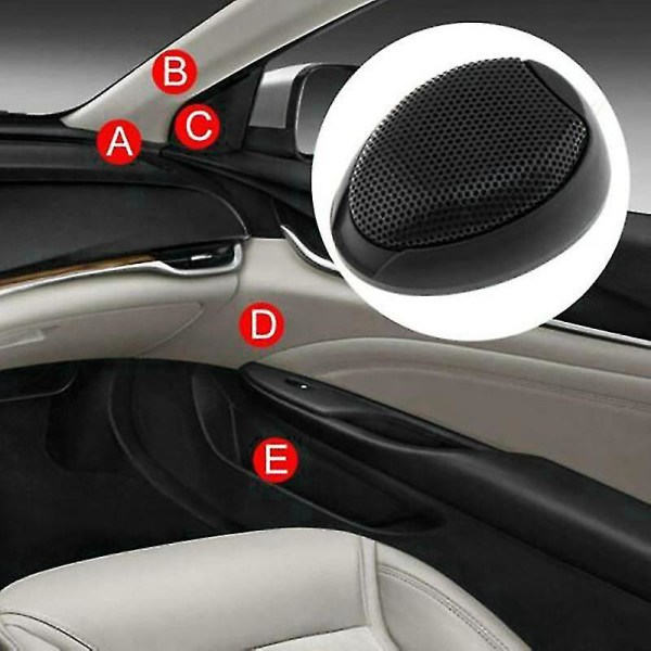 Universal bilstereo høyttaler lyd 1000w dome tweeter super høy svart