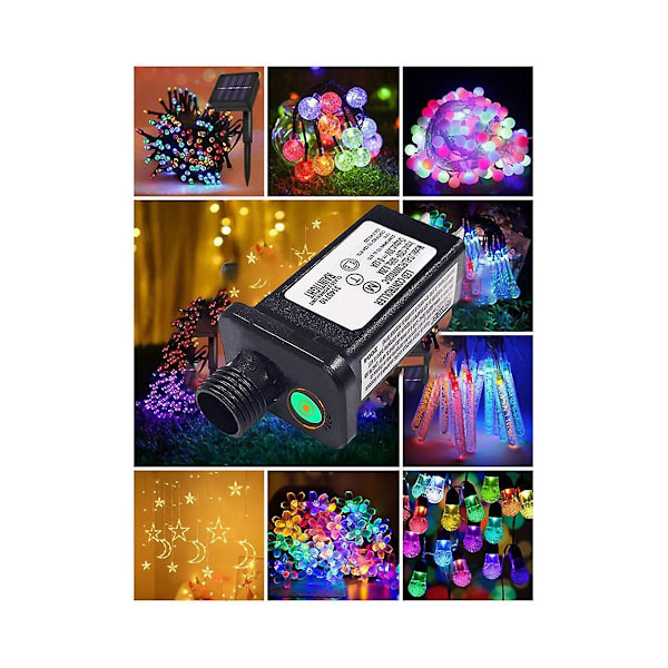 24V Transformator Plugg Strøm Adapter Egnet for Jule- og Halloween LED Utstyr Dekorasjoner EU-plugg