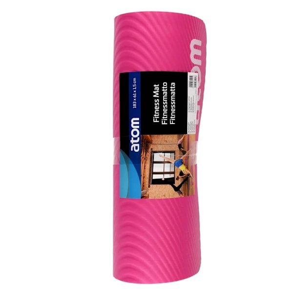 Atom Fitness -matto 15mm Pink
