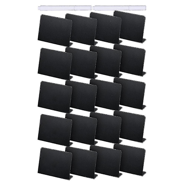 20 stk 4 x 3 tommer Mini Tavle Bordskilt Tavle Buffet Etiketter Mat Etikett For Fest Tabl-ykc