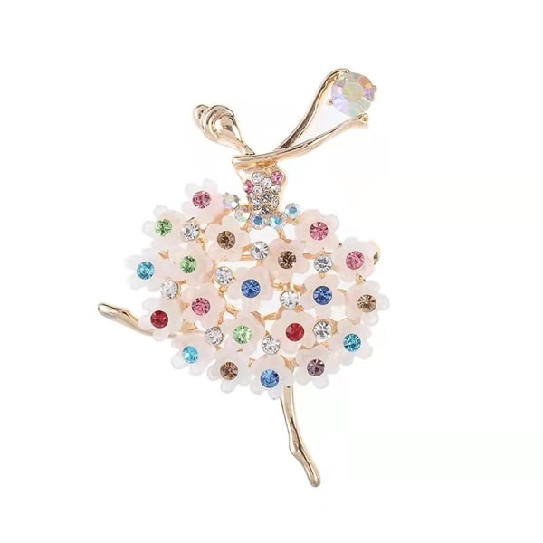 Rhinestoneögon Lip Brosch Legering Brosch Ballet Corsage Kostymtillbehör Smycken
