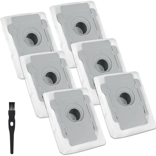 6-pack dammsugarpåsar för iRobot Roomba i7 i7+ i7+ E5 E6 S9 S9+