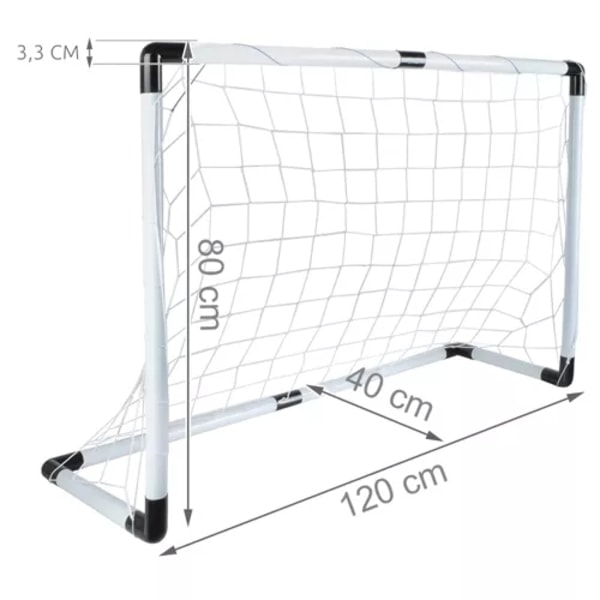 Fodboldmål til børn - Med bold & pumpe
