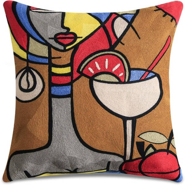 REMAKE Sett med 4 Picasso putetrekk 45x45 cm Dekorative sofaputetrekk C
