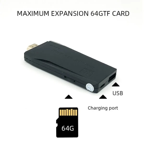 REMAKE 2024 Ny 20.000+ 4k HDMI TV Videospil Stick Retro Spilkonsol med 2 Trådløse Controllere 4k Spil Stick 100% Ny