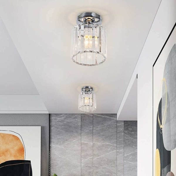 REMAKE Generisk Krystall Taklampe Mini Moderne Lysekrone Taklampe Henge Krystall Lysarmatur for Kjøkkenøy Spisestue Hall