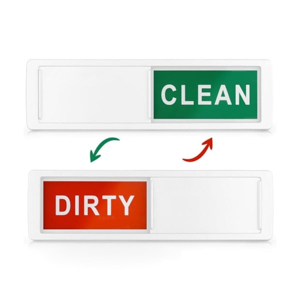 Magnet för diskmaskin CLEAN / DIRTY skylt Röd/grön