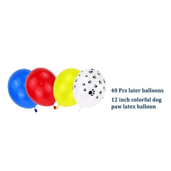 Børnefødselsdag Ballonbue Paw Patrol - Tillykke med fødselsdagen