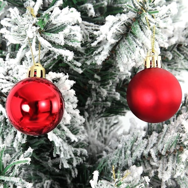 24 Mini Julgranskulor, Små Okrossbara Julgranskulor
