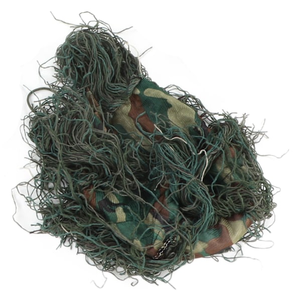 Ghillie-dräkt 5 i 1 Grön Camo-dräkter Inkluderar Jacka Byxor Huva Bärväske Camo-tejp för Barn Tonåringar Höjd 4,3 till 4,9 fot