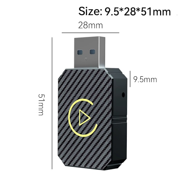 2-i-1 Trådlös CarPlay Adapter Android Auto Trådlös Adapter Smart Mini Box USB Dongel Plug and Play WiFi Snabb Anslutning