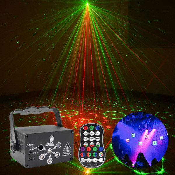 Laser-valoprojektori, laser-valo kotiteatteriin kattoon makuuhuoneessa