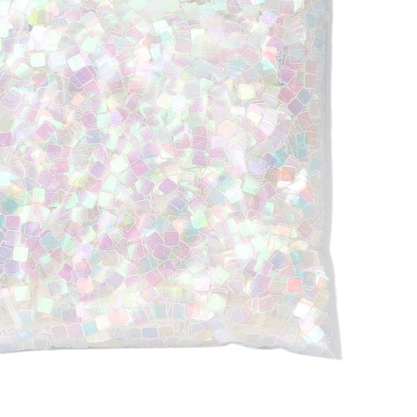 Nagelkonst Glitter Sekvenser DIY Glansiga Kvadratiska Nagelpaillet Flakes Dekorationer för Julfest 1.8oz