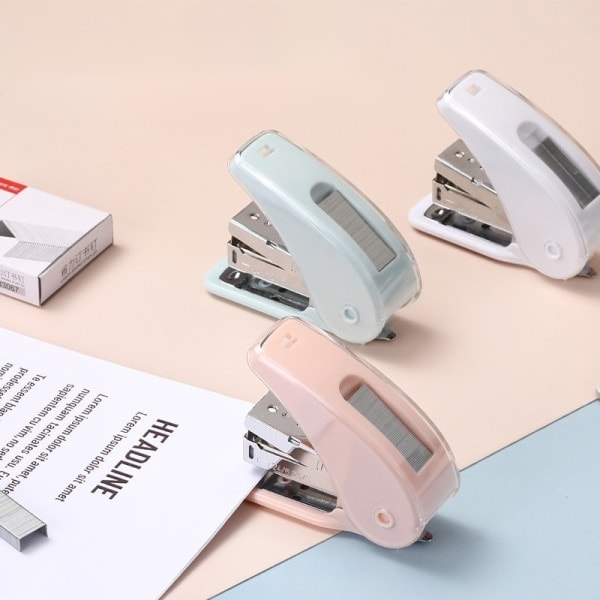 Mini-niittipyssy toimistolle, paperiniittipyssy 24/6 26/6 niiteille - Sininen