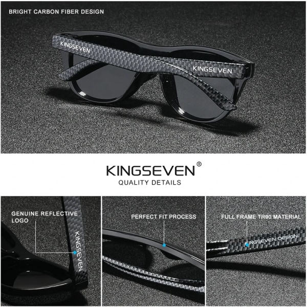 REMAKE KINGSEVEN 2022 Uusi Merkkisuunnittelu Naisten Lasit TR90 Polaroidit Aurinkolasit Miesten Retro Aurinkolasit Sonnenbrille Herren Rajoitettu Musta Alkuperäinen