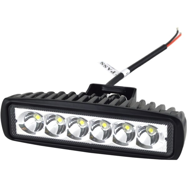 REMAKE x 6\" 18W LED-työvalopalkki Spot Off Road -kuorma-autolle, SUV:lle, 4WD:lle, sumuvaloksi (2x18 FGB-Spot)