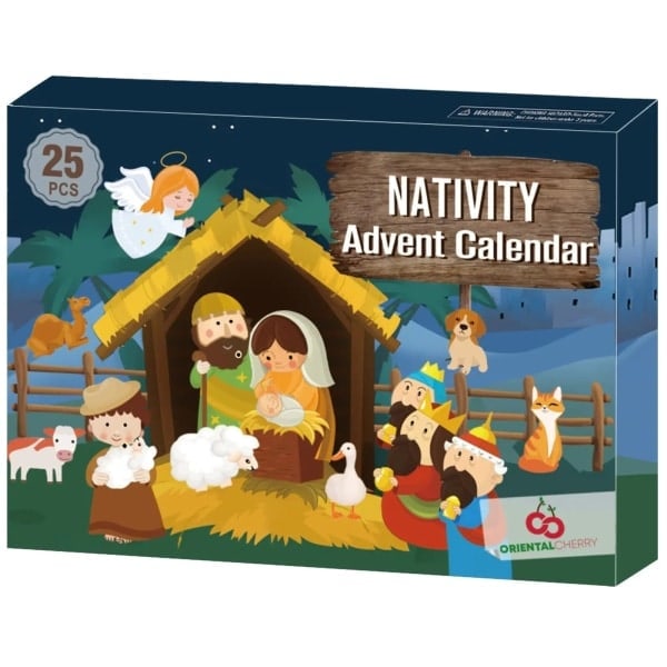 Julkalender Jul 2024 Krubbset Blind Box Leksaker Nyår Julgåva till Barn Dekorationer Prydnader 1 set