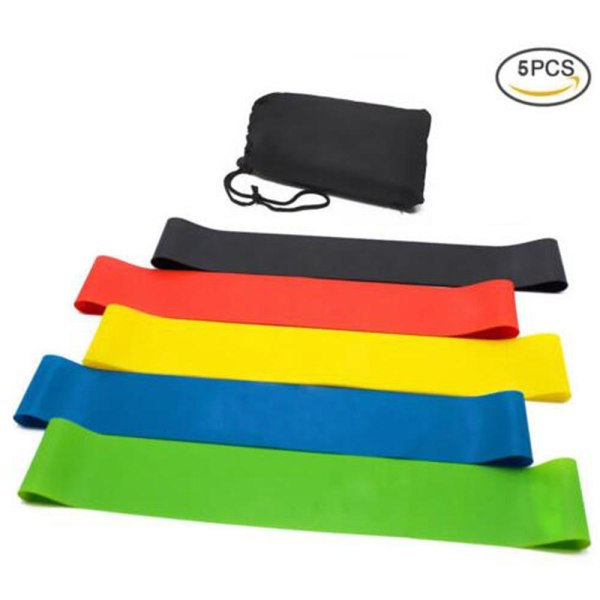 5-pack Träningsresistensband Flerfärgade