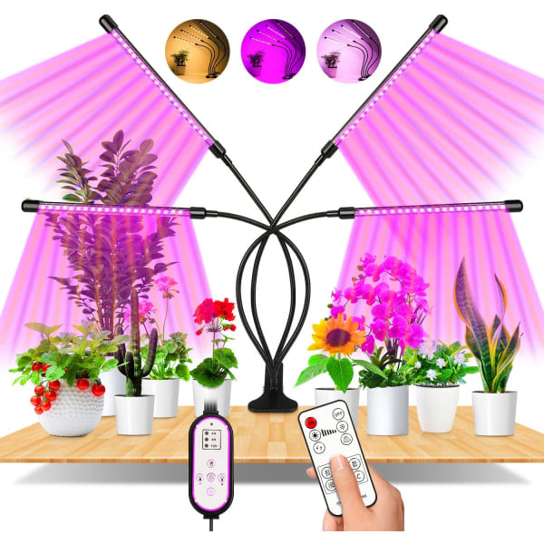 Plantelampe, 80 LED 360° dyrkingslampe Hagebelysning