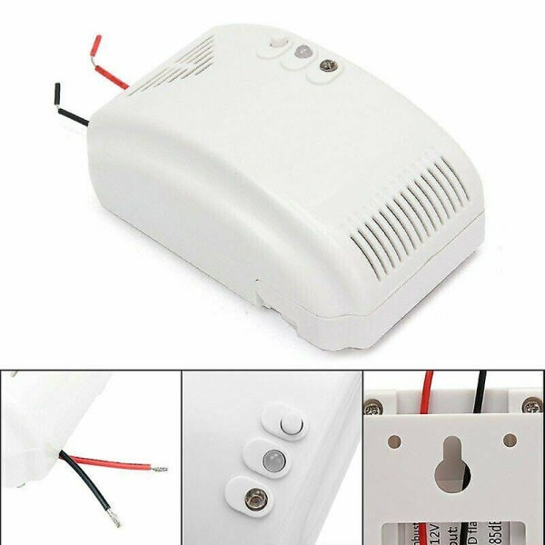 REMAKE 12V gasdetektorlarm sensor för propan, butan, LPG, naturgas, husvagn, husbil