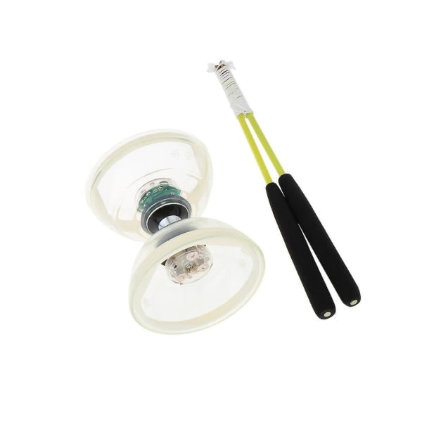 1/2/3 Juklailelut Kolminkertainen Valo Diabolo Kahvalla & Valkoinen 13cm 1kpl