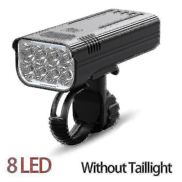 Sykkellys med 30 000 lumen, 10 000 mAh USB-oppladbart batteri, LED-sykkellys, frontlys, MTB, vanntett lommelykt, hodelykt