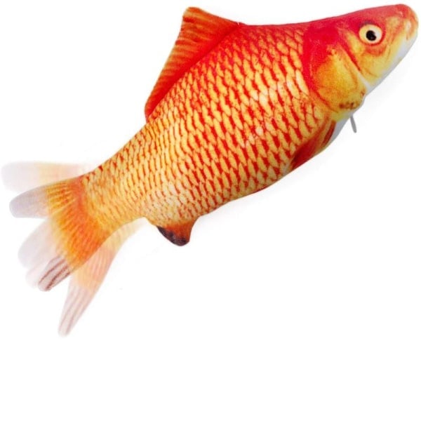 Interaktiv katt-leksak Stänkande Fisk Orange