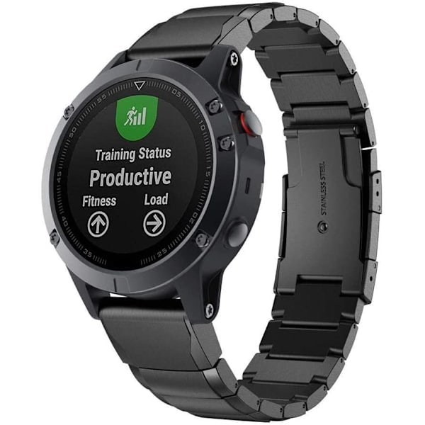 TECH-PROTECT STÅLREM GARMIN FENIX 5 / 6 / 6 PRO / 7 SORT