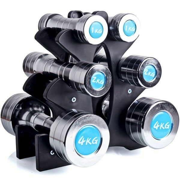 1. Fitness Dumbbell Stativ til Gym og Hjem, Dumbbell Beslag, Aftagelig Dumbbell Holder til Hjemmet