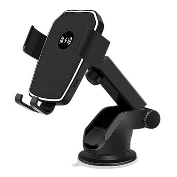 Trådløs mobillader med mobilholder for bil QI billader svart