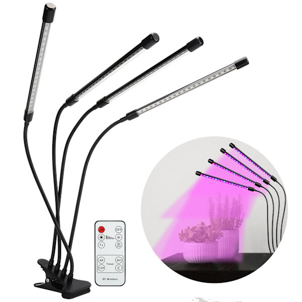 5V 40W LED-växtlampa USB 4 rör fullspektrum fyllnadsljus med Cip för inomhusväxter