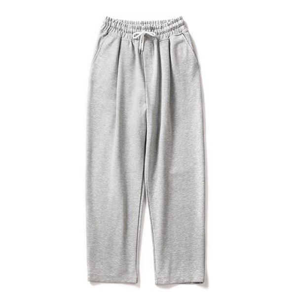 Mænds Højtaljede Løse Sweatpants Hudvenlige Og Åndbare Bukser Gave Til Jul Fødselsdag Nytår CMK Grå Grå M
