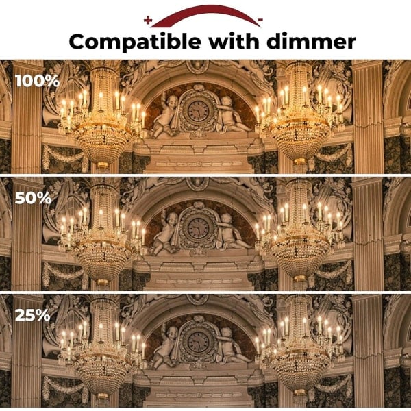 REMAKE 42W E14 C35 Dimmerbar Halogenlampe AC 220-240V Varmt Hvit 2700K E14 Transparent Halogen Lyspære (10stk) (FMY)
