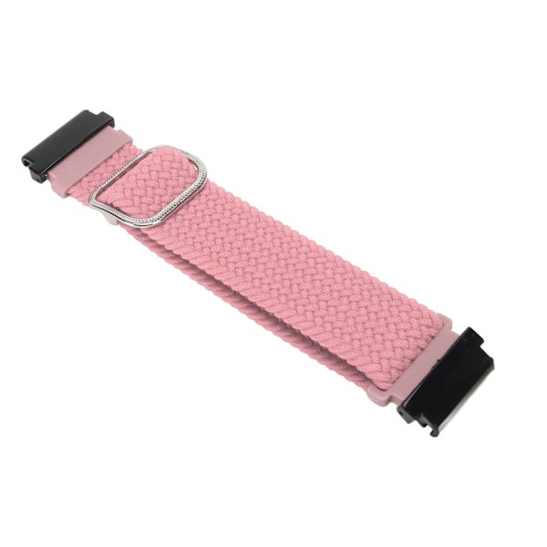 Nylonflätad klockarmband Justerbart spänne Armband Ersättning Sportklockarmband för Fenix 7 6 5 Rosa