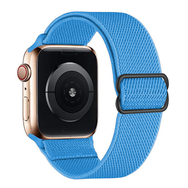 iWatch 7 Ny Elastisk Nylon Justerbar Vævet Apple Rem Himmelblå
