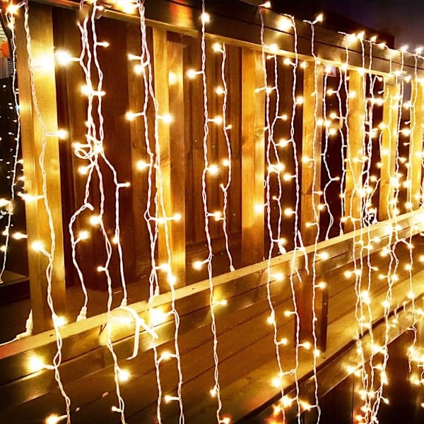 LED Islyslys Udendørs Julepynt 400LED 8 Tilstande Islys Julelys, Udendørs Feelygter til Jul, Fest, Jul