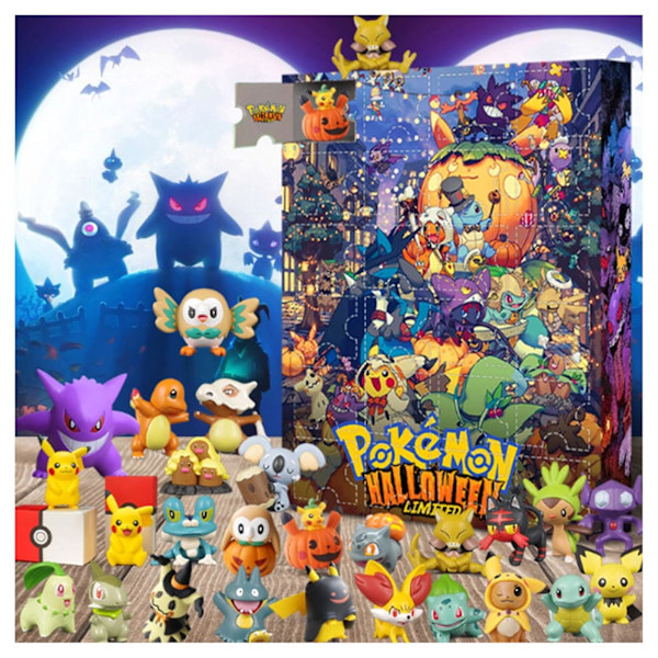 24 Rom Halloween Blind Box Samlefigurer Utsøkte Håndverk Halloween Lekesett For Barn Voksne Halloween Party Leke (FMY) Pokemon