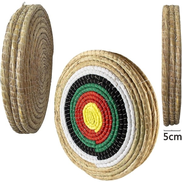 REMAKE Feelglad Halm Skytteskiva, Traditionell Handgjord Solid Utomhus Skyttebåge, Skytteövningsbåge 50*50cm