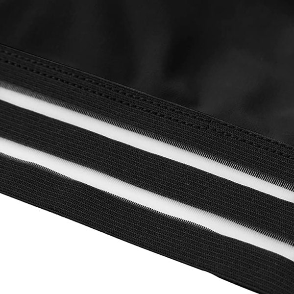 Push-up bikini med mesh indsats & høj talje Sort M