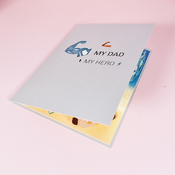 Pop Up-kort till Fars Dag från Son Dotter Fru Pop Up-kort till Födelsedag