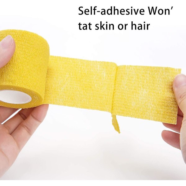 14 stk. Atletisk Sports Wrap Tape & Bandage Wrap Stræk Selvklæbende Tape
